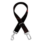Red Gun Sight Print Dog Seat Belt