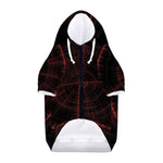 Red Gun Sight Print Dog Zip Up Hoodie