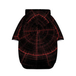 Red Gun Sight Print Dog Zip Up Hoodie