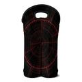 Red Gun Sight Print Double Neoprene Wine Tote