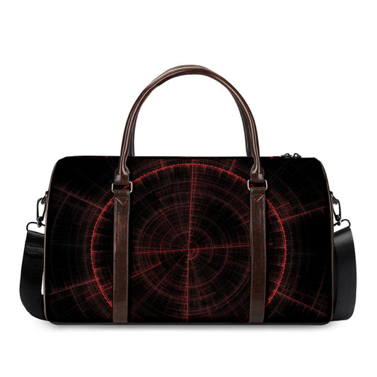 Red Gun Sight Print Duffle Bag