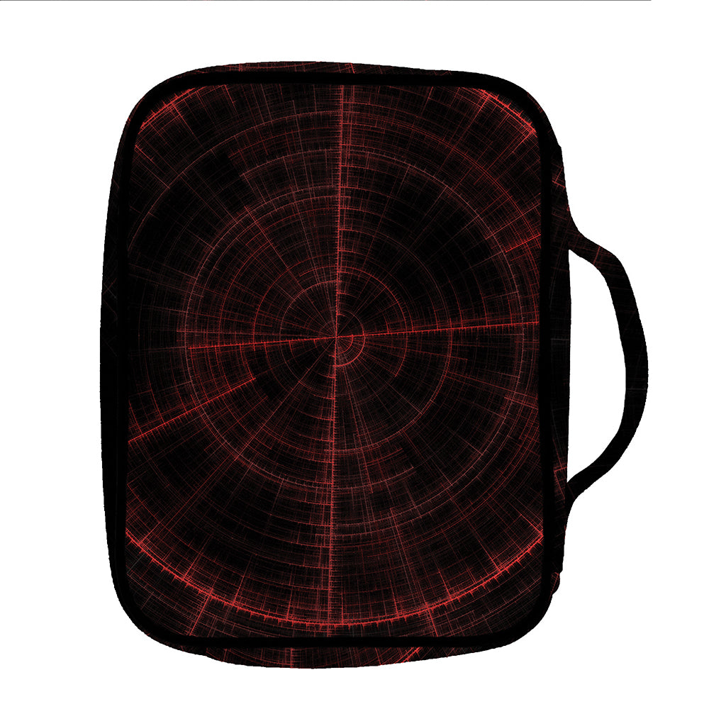 Red Gun Sight Print Front Pocket Bible Bag