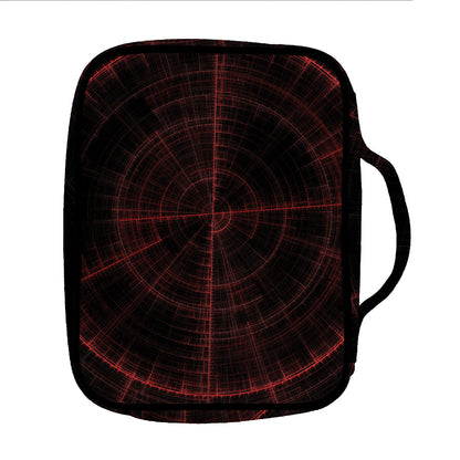 Red Gun Sight Print Front Pocket Bible Bag