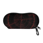 Red Gun Sight Print Glasses Case