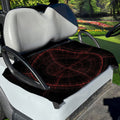 Red Gun Sight Print Golf Cart Seat Cover