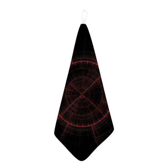 Red Gun Sight Print Hand Towel