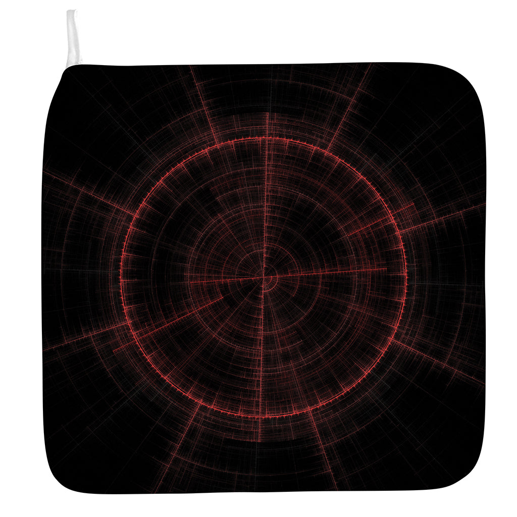 Red Gun Sight Print Hand Towel