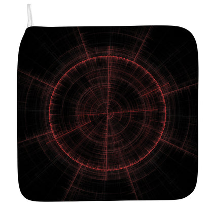 Red Gun Sight Print Hand Towel
