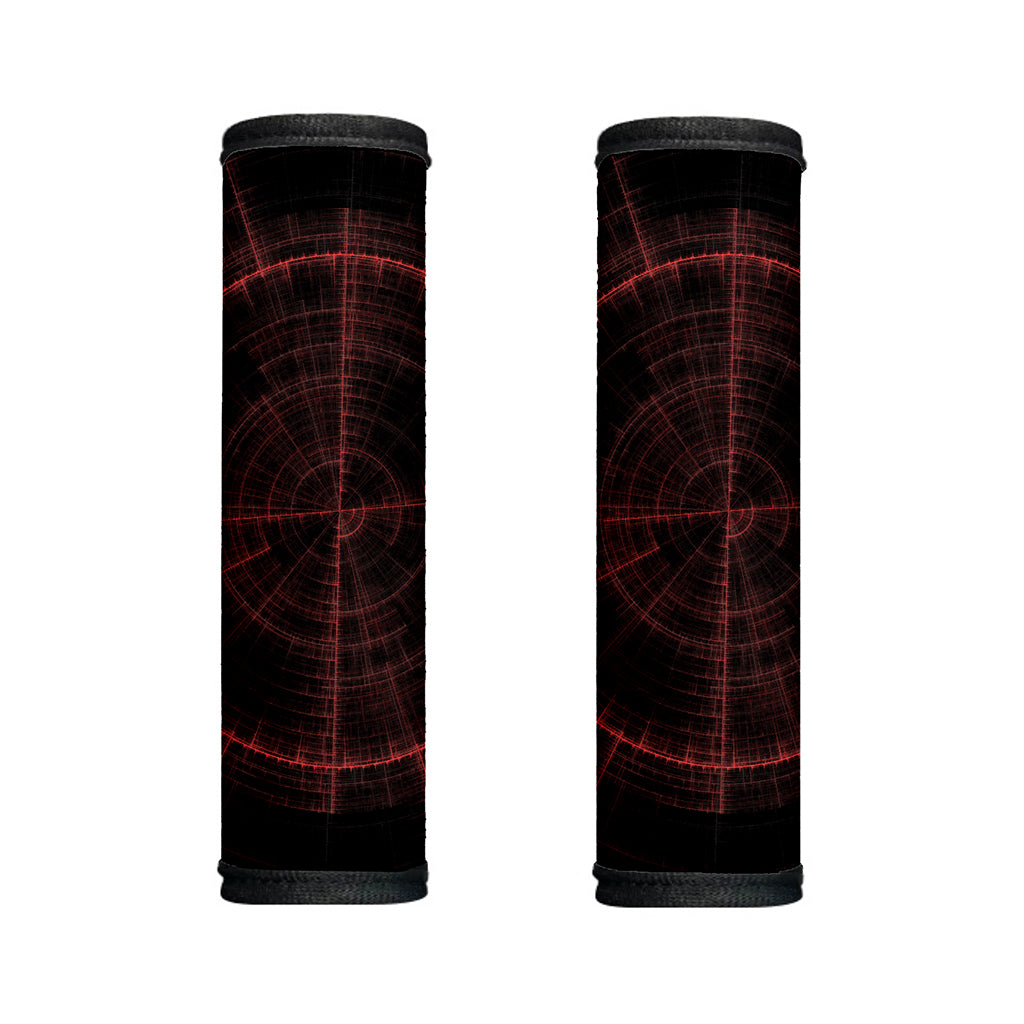 Red Gun Sight Print Handle Covers