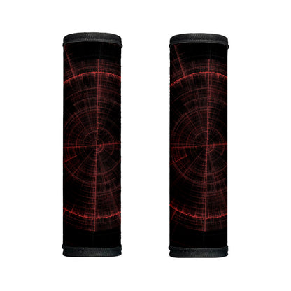 Red Gun Sight Print Handle Covers