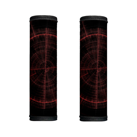Red Gun Sight Print Handle Covers