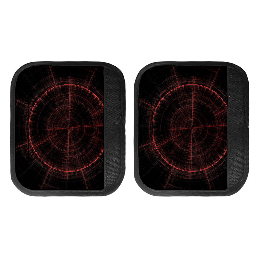 Red Gun Sight Print Handle Covers