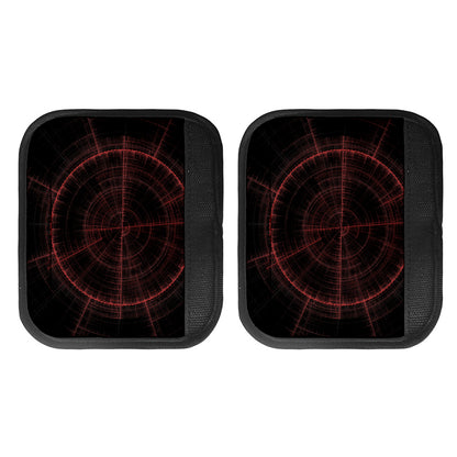 Red Gun Sight Print Handle Covers