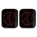 Red Gun Sight Print Handle Covers