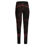 Red Gun Sight Print High-Waisted Pocket Leggings