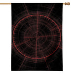 Red Gun Sight Print House Flag