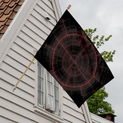 Red Gun Sight Print House Flag