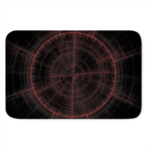 Red Gun Sight Print Indoor Door Mat