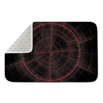 Red Gun Sight Print Indoor Door Mat