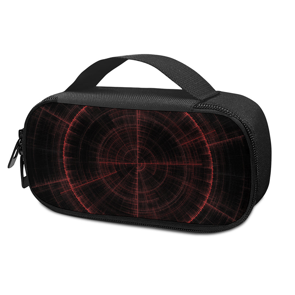 Red Gun Sight Print Insulin Cooler Travel Case