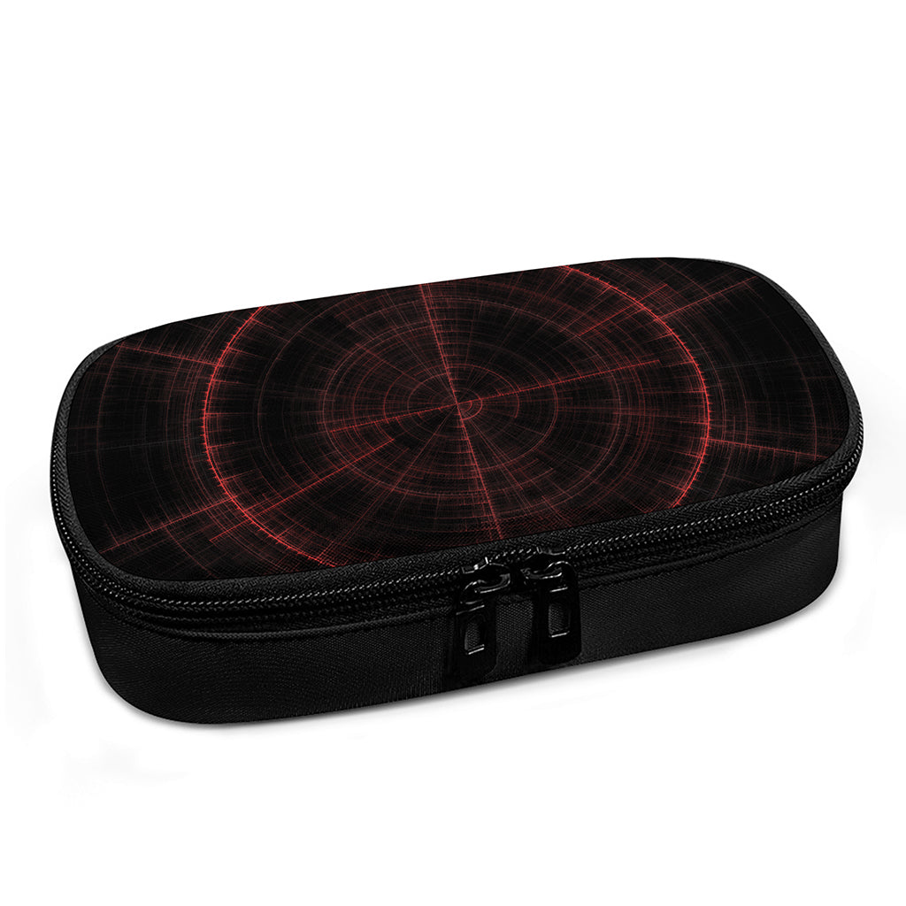 Red Gun Sight Print Insulin Cooler Travel Case