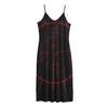 Red Gun Sight Print Jersey Midi Cami Dress