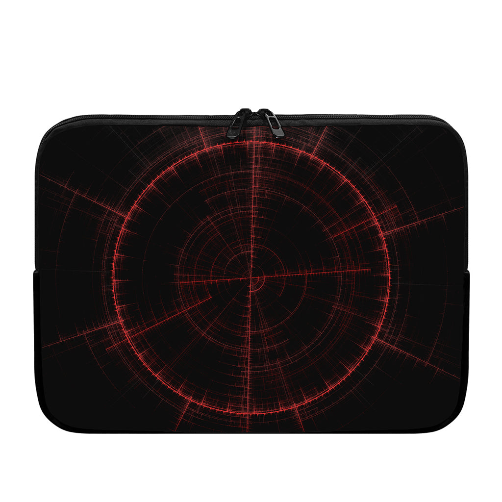 Red Gun Sight Print Laptop Sleeve