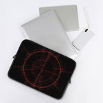 Red Gun Sight Print Laptop Sleeve