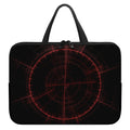 Red Gun Sight Print Laptop Sleeve With Handle