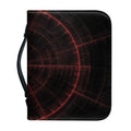 Red Gun Sight Print Leather Bible Cover
