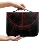 Red Gun Sight Print Leather Bible Cover