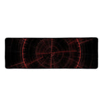 Red Gun Sight Print Long Kitchen Mat