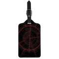 Red Gun Sight Print Luggage Tag