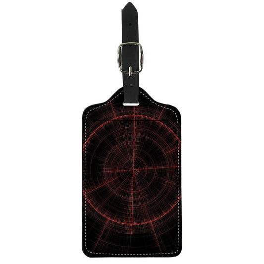 Red Gun Sight Print Luggage Tag