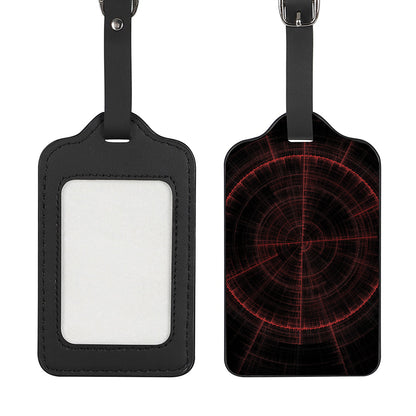 Red Gun Sight Print Luggage Tag