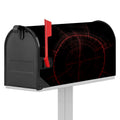 Red Gun Sight Print Mailbox Cover