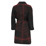 Red Gun Sight Print Men's Bathrobe
