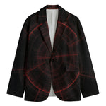 Red Gun Sight Print Men's Blazer