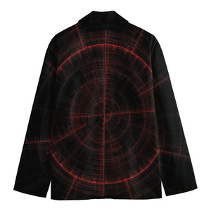 Red Gun Sight Print Men's Blazer