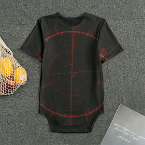 Red Gun Sight Print Men's Bodysuit