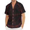 Red Gun Sight Print Men's Deep V-Neck Shirt