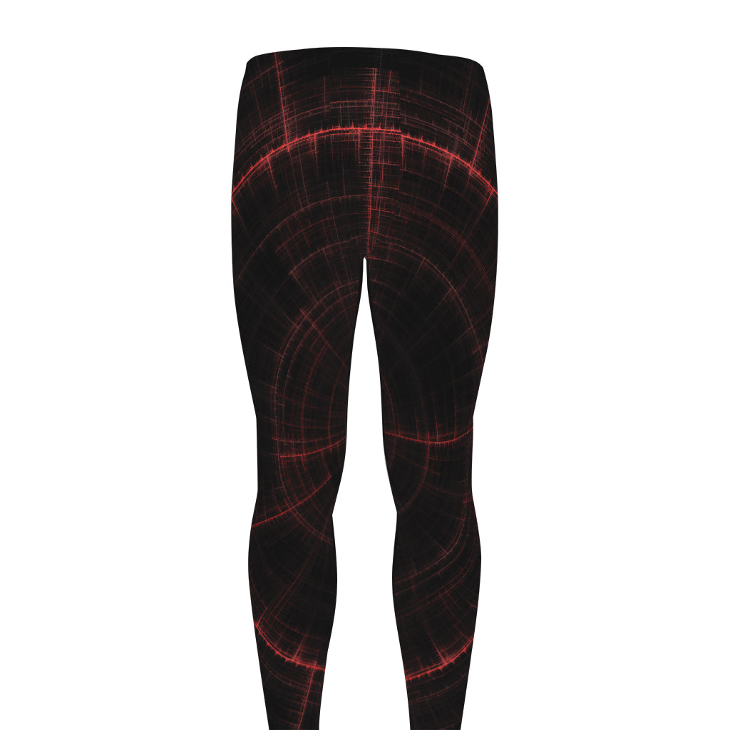 Red Gun Sight Print Men's leggings