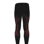 Red Gun Sight Print Men's leggings