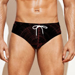 Red Gun Sight Print Men's Swim Briefs