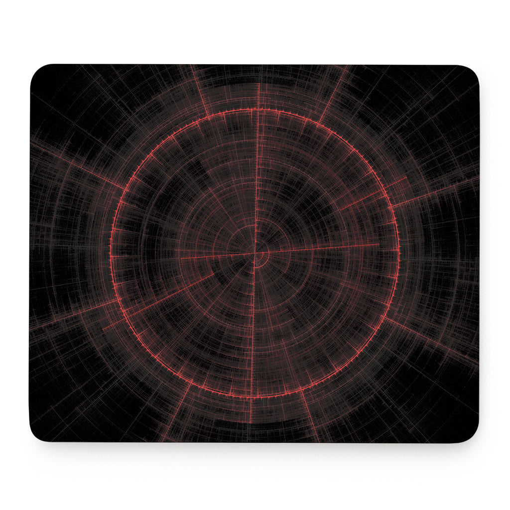 Red Gun Sight Print Mouse Pad