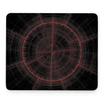 Red Gun Sight Print Mouse Pad