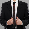 Red Gun Sight Print Necktie