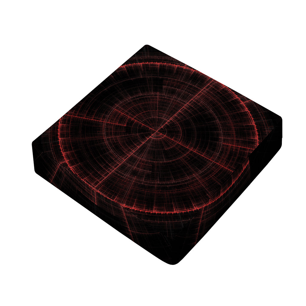Red Gun Sight Print Outdoor Seat Cushion Cover