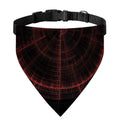 Red Gun Sight Print Over The Collar Dog Bandana