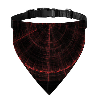 Red Gun Sight Print Over The Collar Dog Bandana